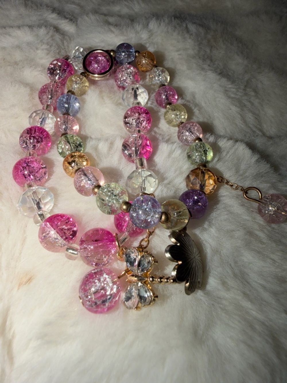 Burgundy and Multicolor Beaded Bracelet Set - 4 in total - Picture 3 of 3